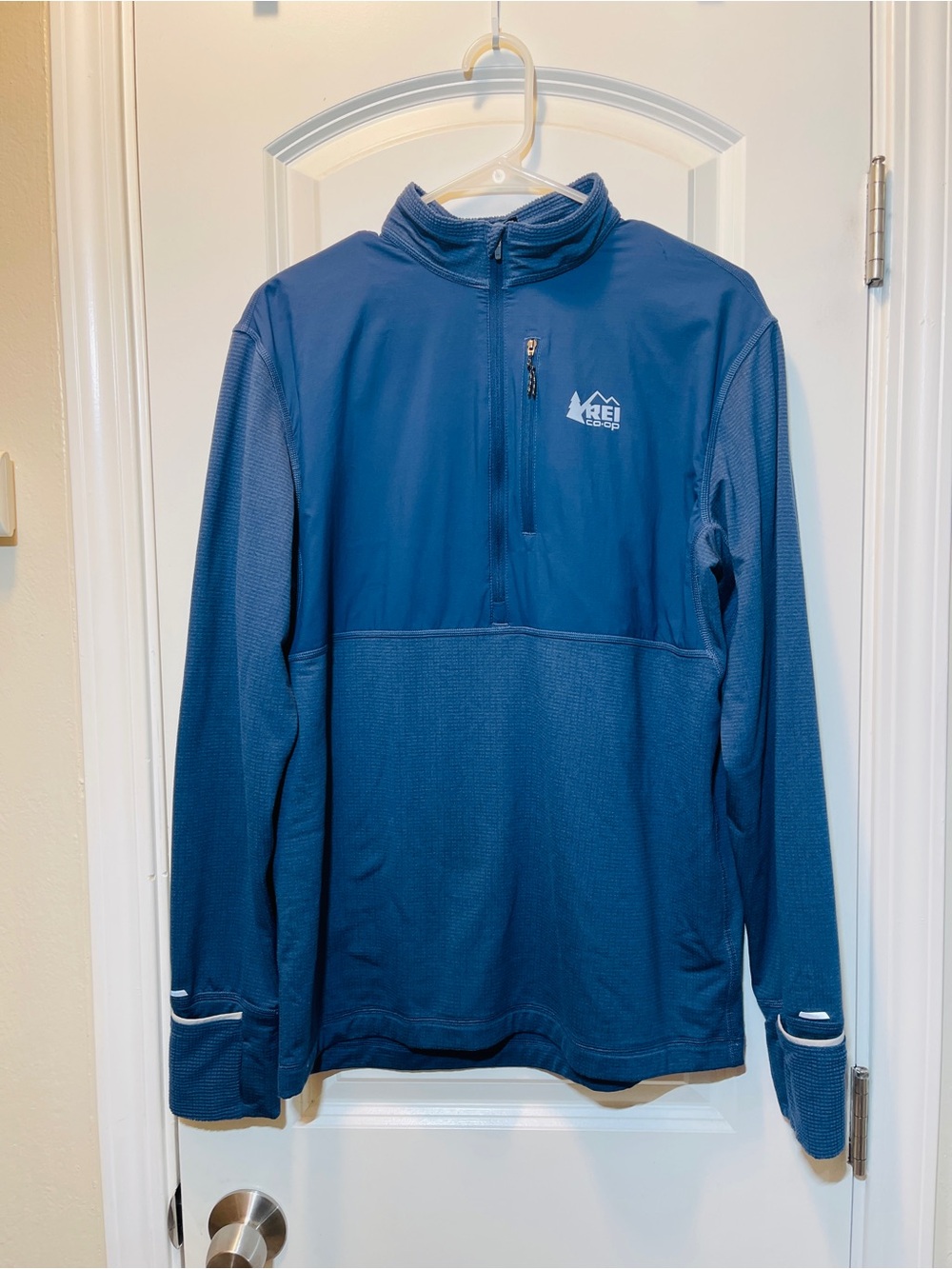 REI Men's Blue Performance Half-Zip Jacket